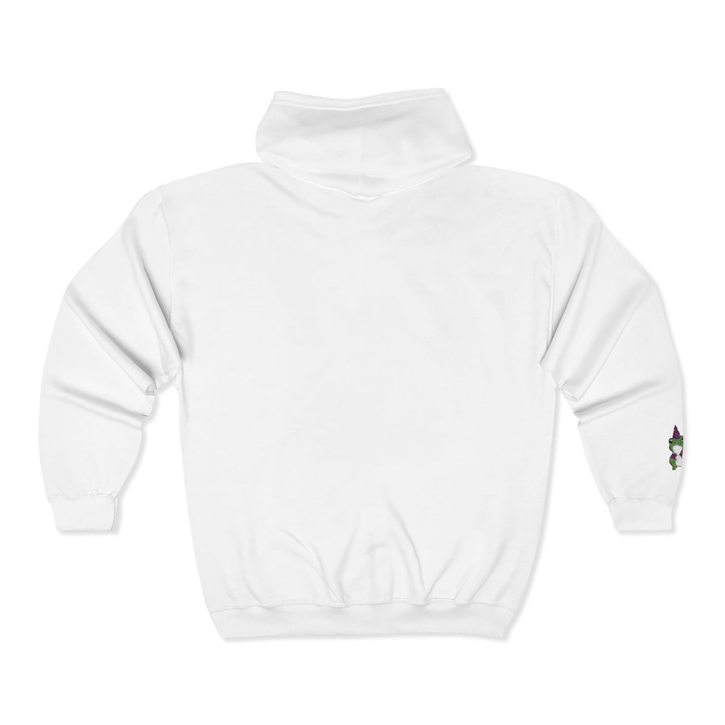 Frog Wizard Embroidered Hooded Zip up Sweatshirt