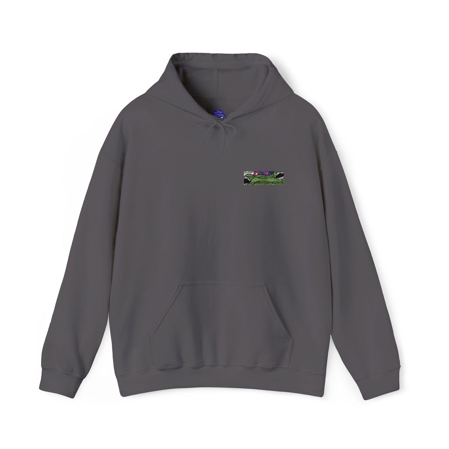 Frog Wizard Embroidered Pull Over Hoodie
