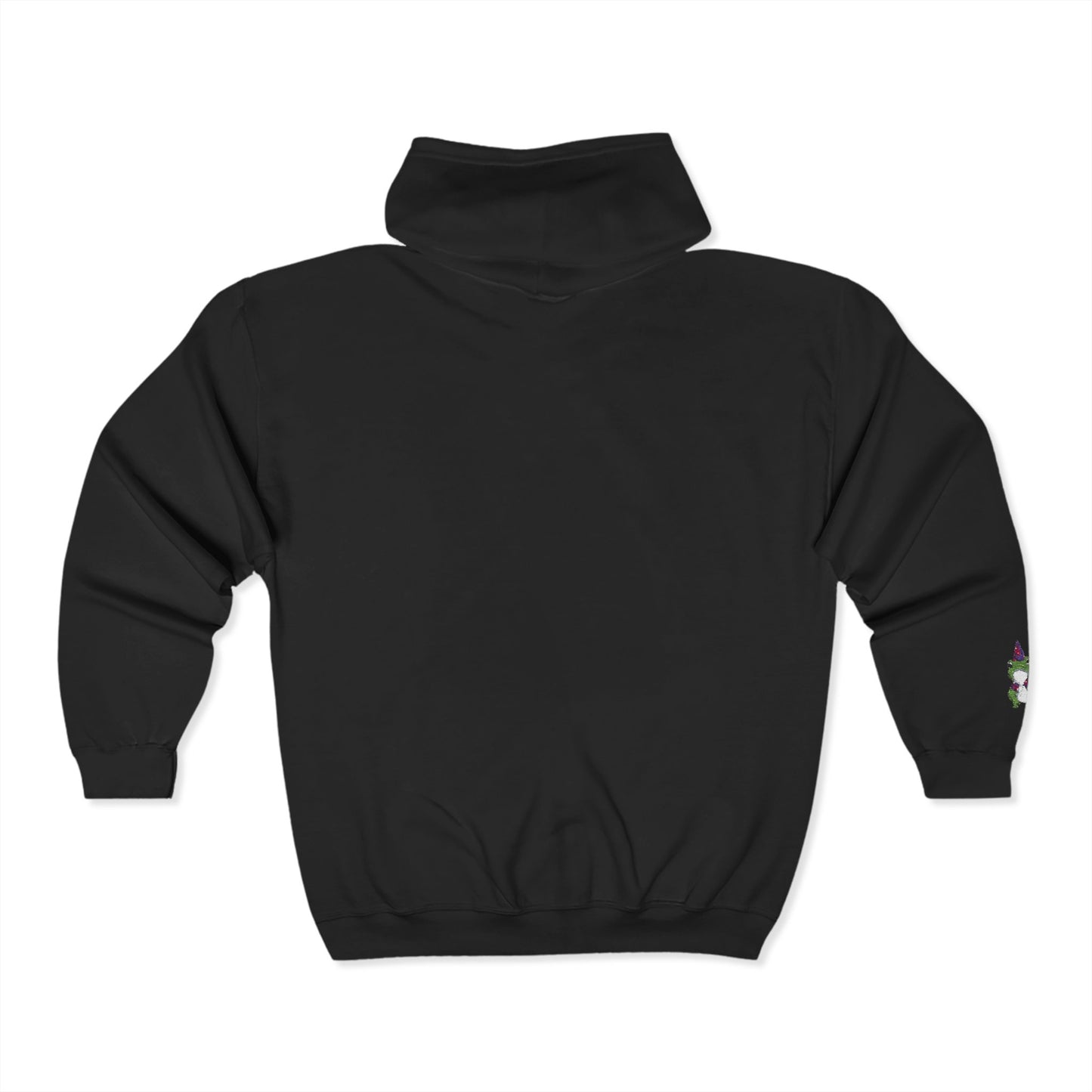 Frog Wizard Embroidered Hooded Zip up Sweatshirt