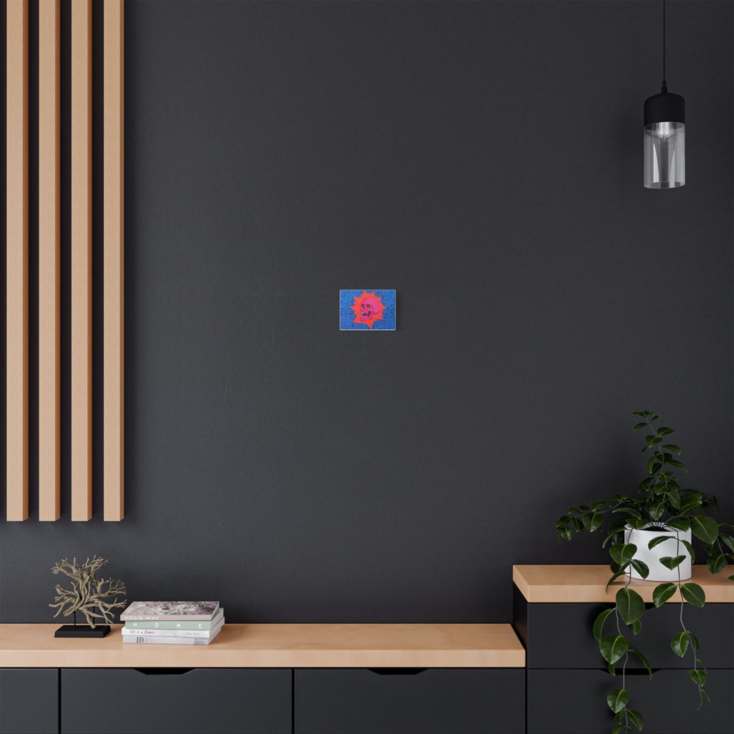 Skull Sunburst Canvas Print