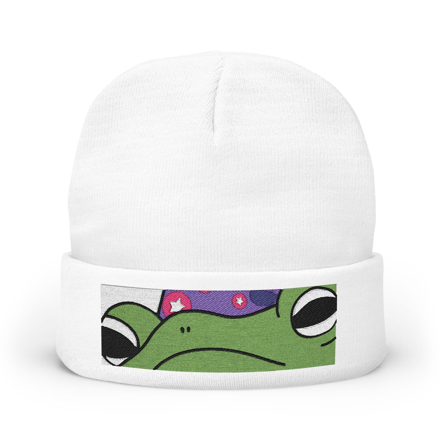 Frog Embroidered Beanie