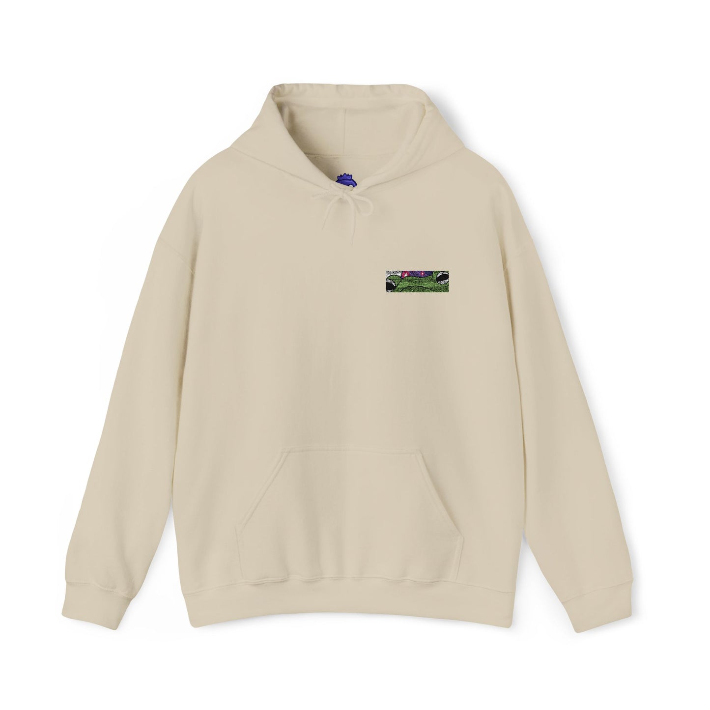 Frog Wizard Embroidered Pull Over Hoodie