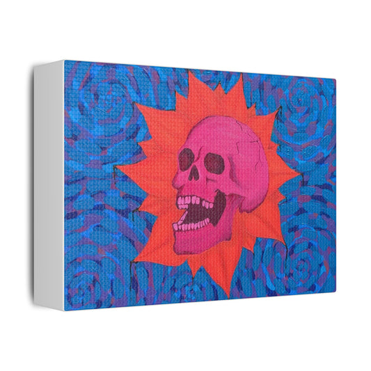 Skull Sunburst Canvas Print