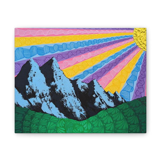 Colorful Sunrise Mountain Canvas Print