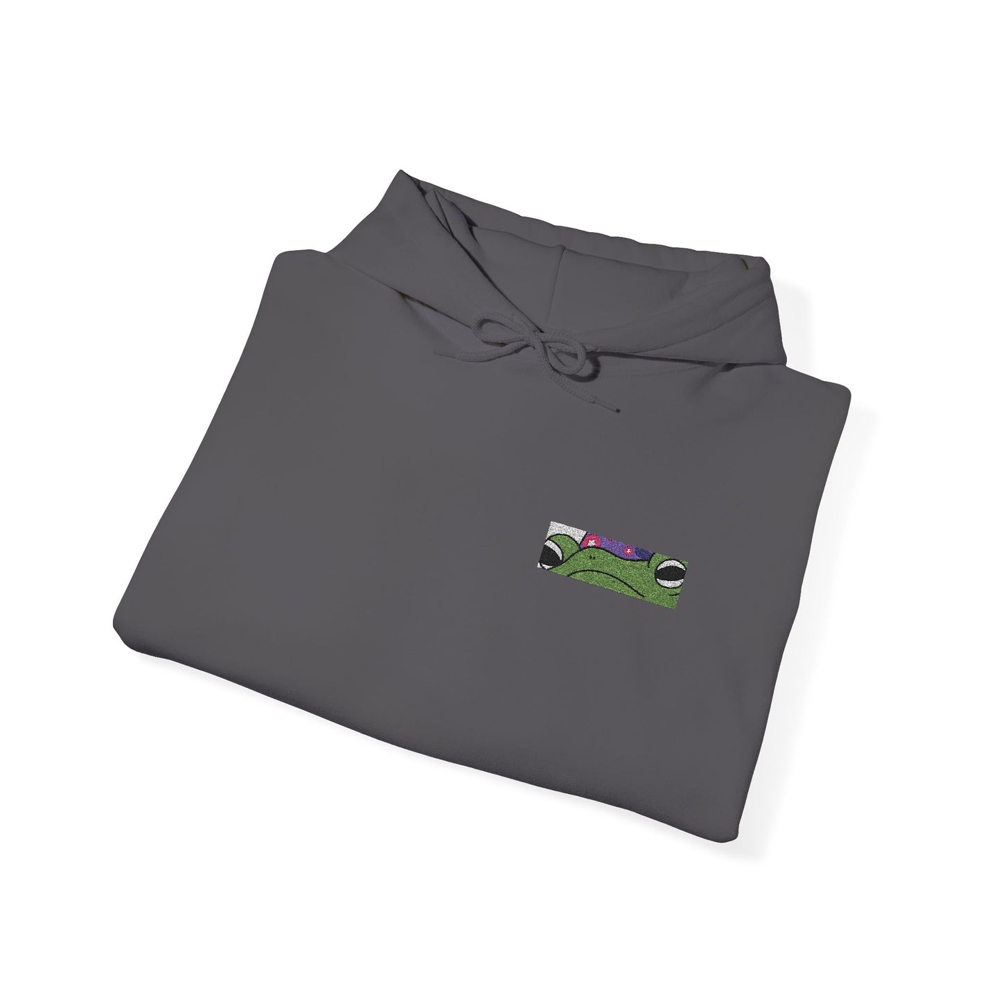 Frog Wizard Embroidered Pull Over Hoodie