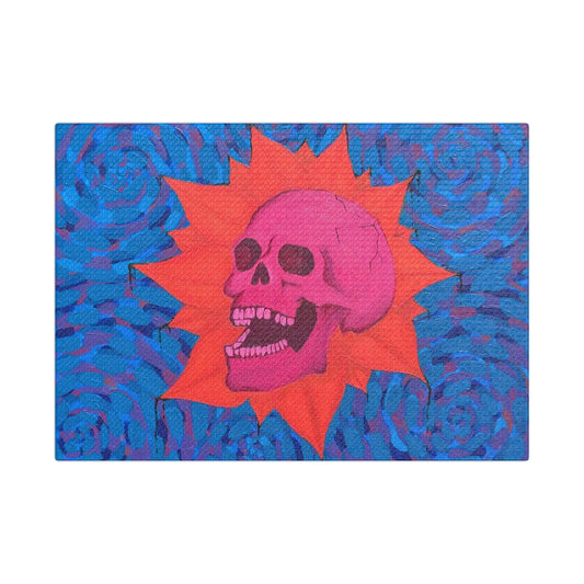 Skull Sunburst Canvas Print