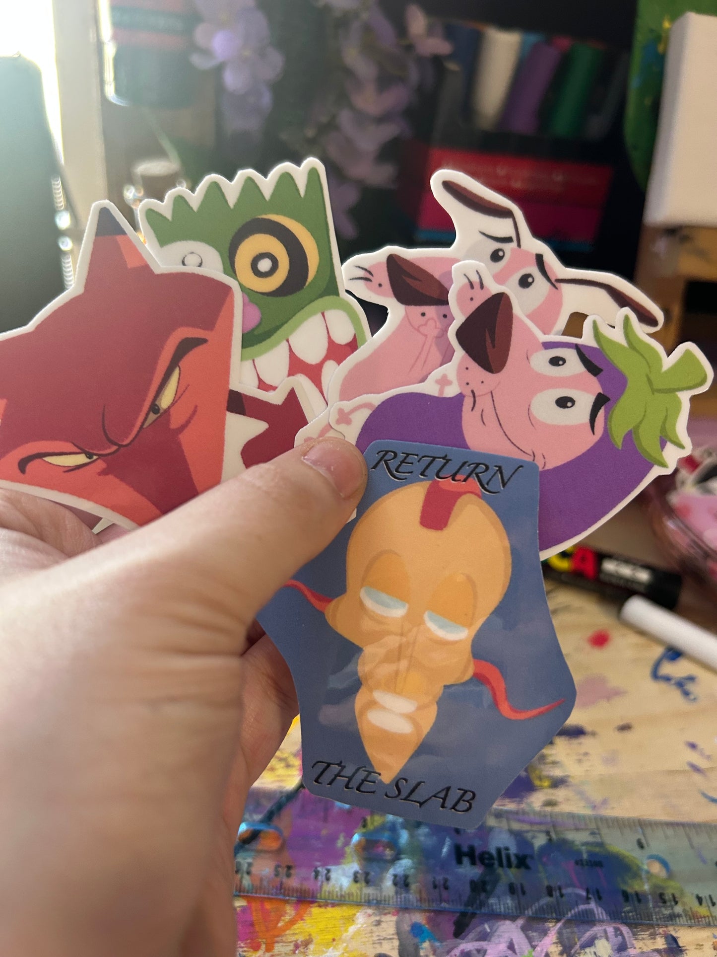 Courage the Cowardly Dog Sticker- 5 Pack