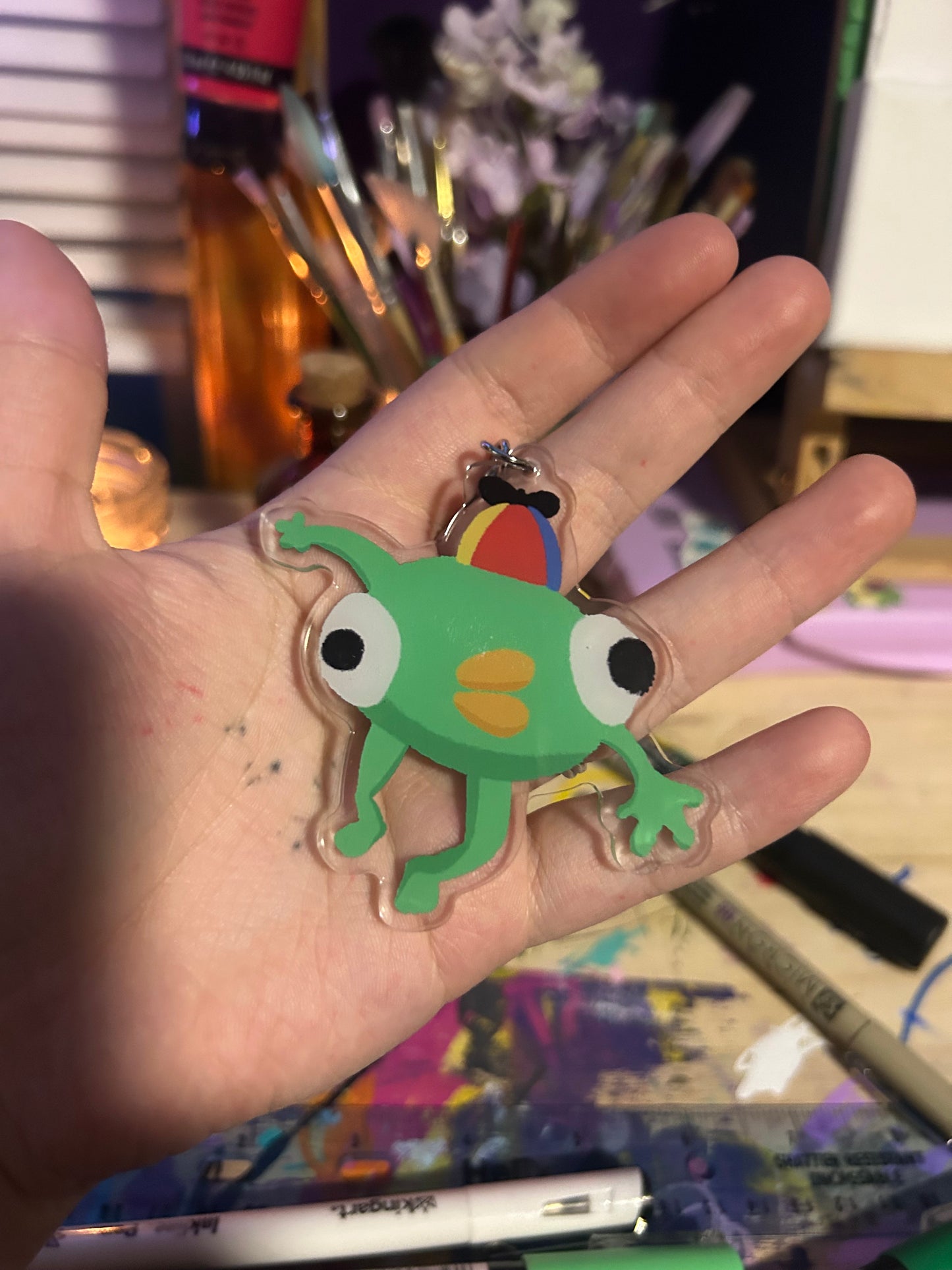 Bing Bong Acrylic Keychain - 3” Funny Cartoon BootyFan Art