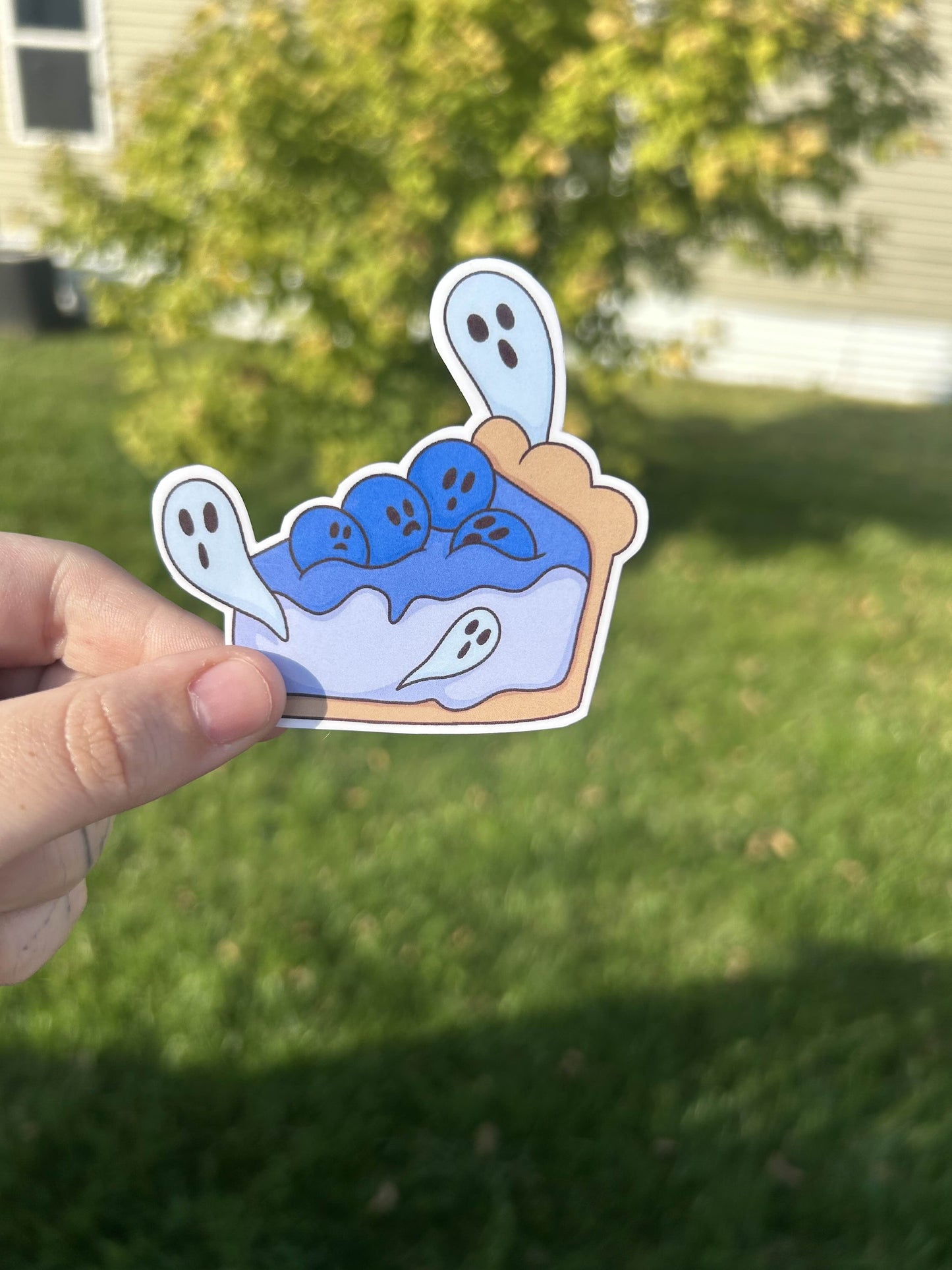 Boo berry pie vinyl sticker