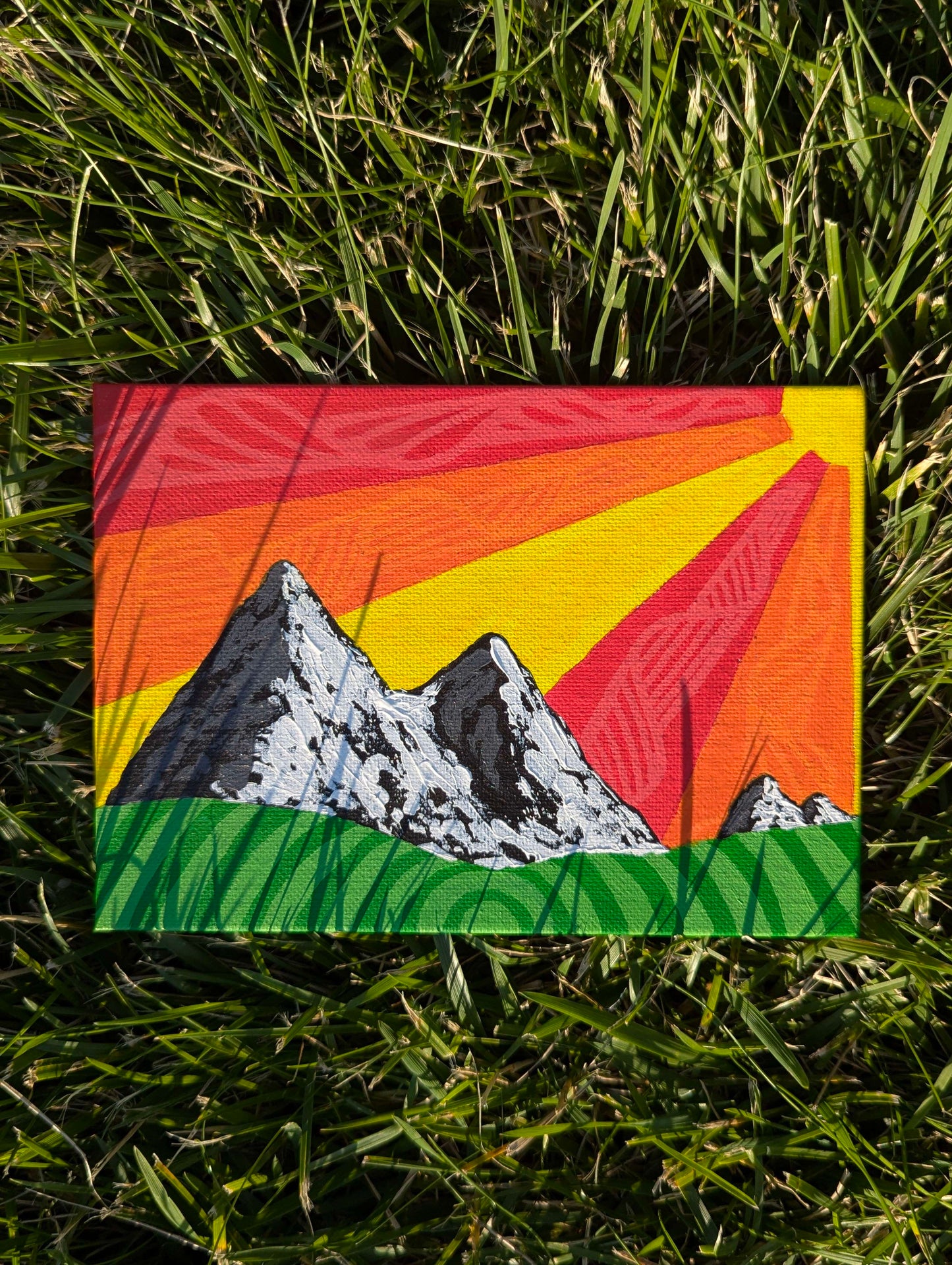 5x7 mountain painting