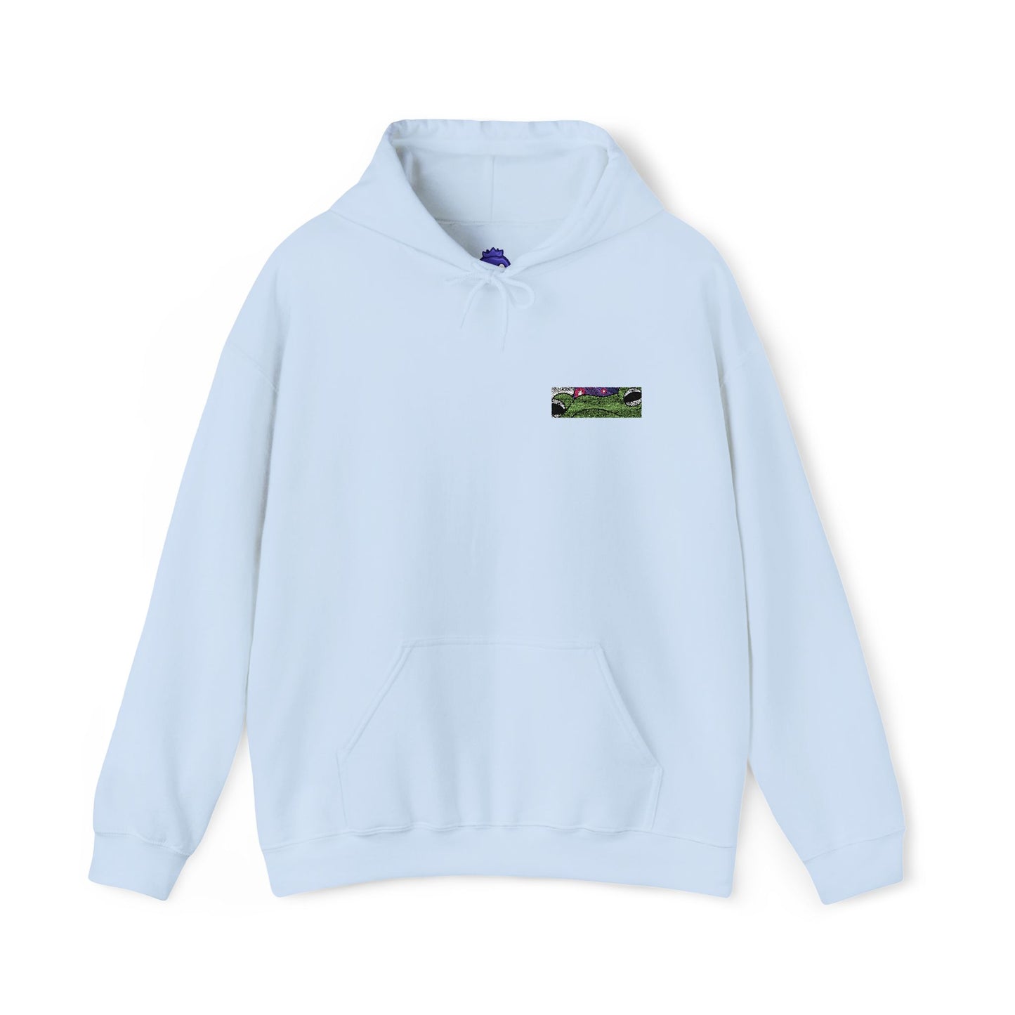 Frog Wizard Embroidered Pull Over Hoodie