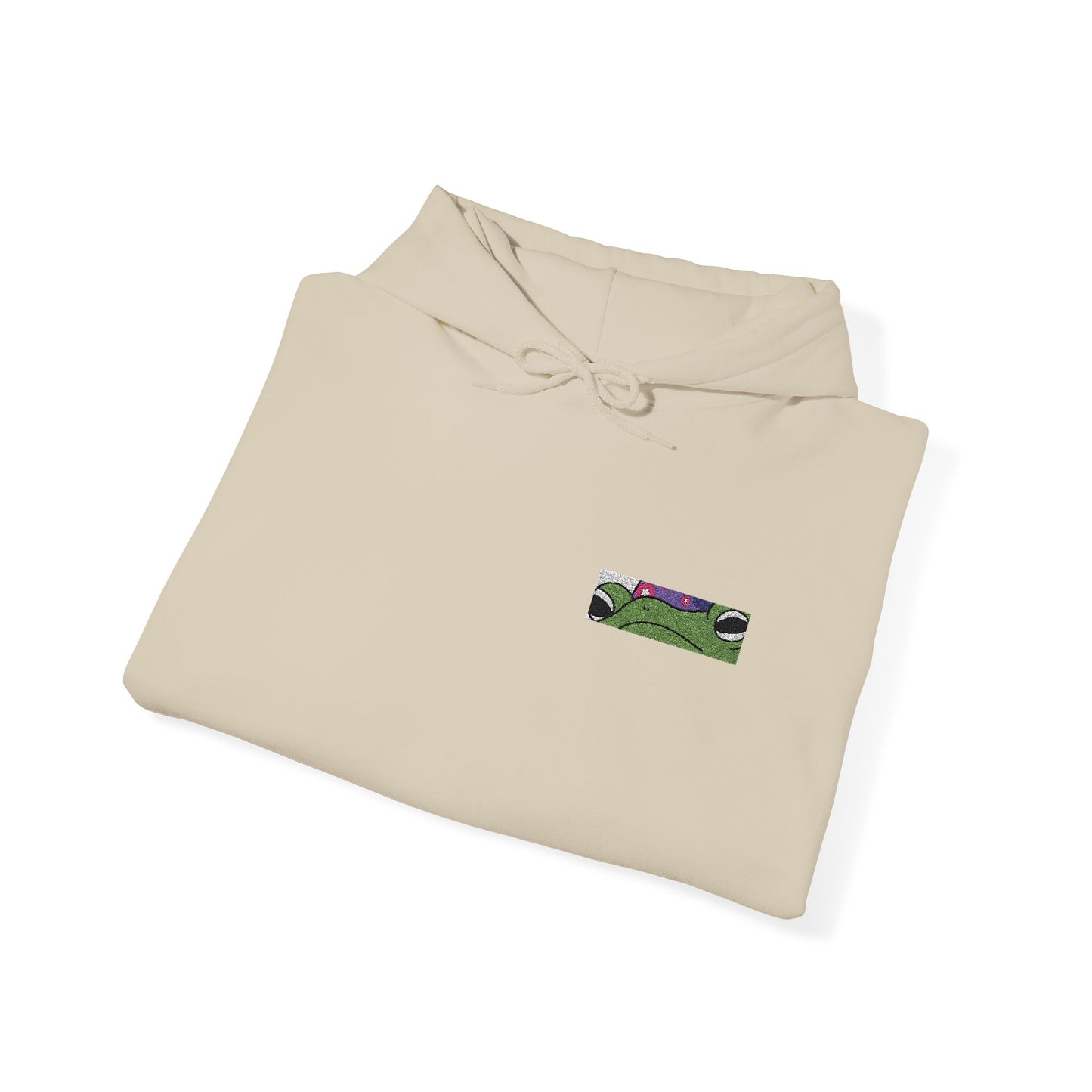 Frog Wizard Embroidered Pull Over Hoodie