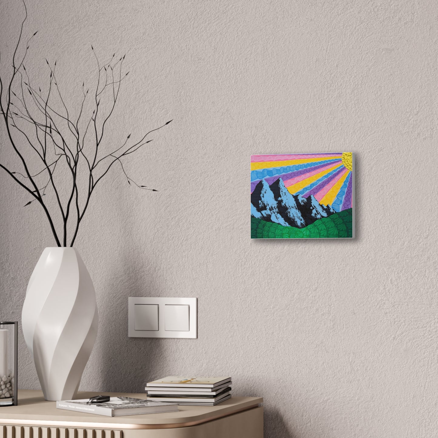 Colorful Sunrise Mountain Canvas Print
