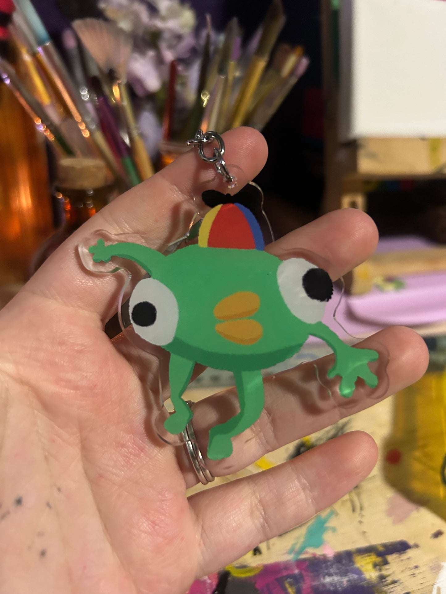 Bing Bong Acrylic Keychain - 3” Funny Cartoon BootyFan Art
