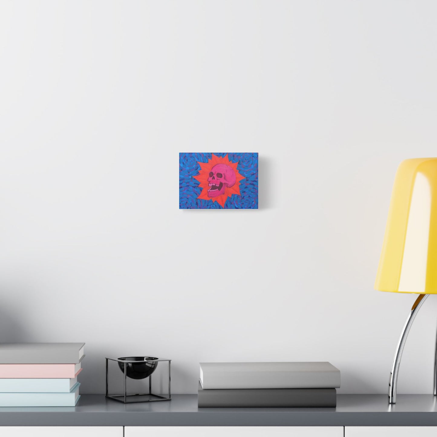 Skull Sunburst Canvas Print