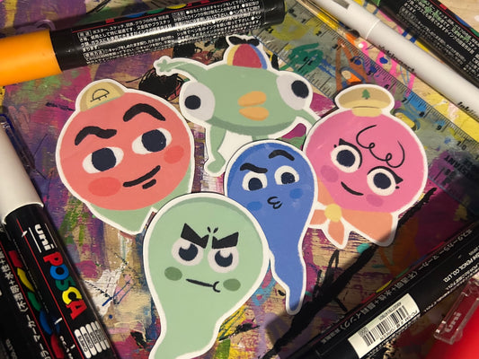Peak - 5 Pack Fan Art Sticker Set
