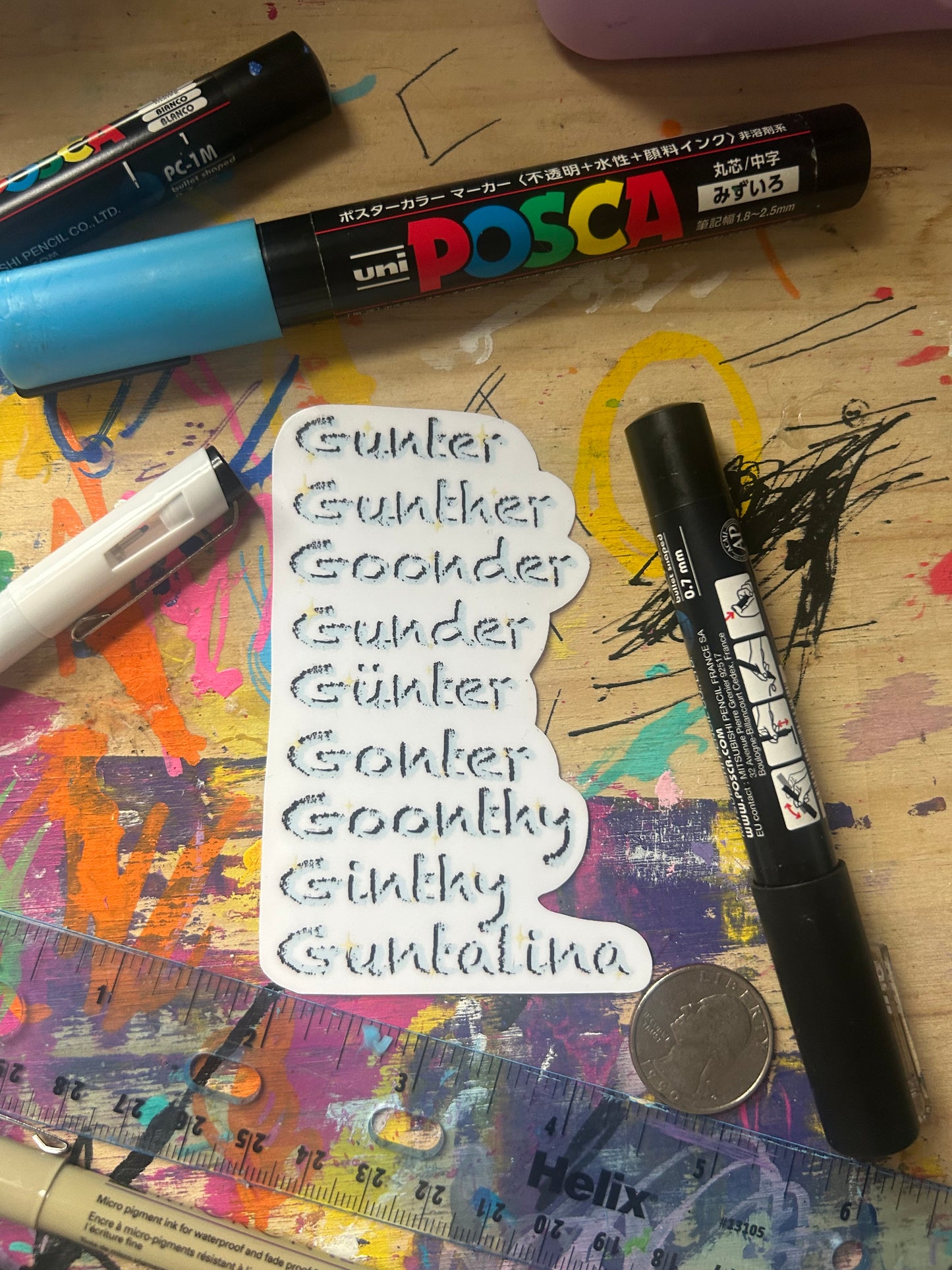 Gunther Stickers - 5 Pack