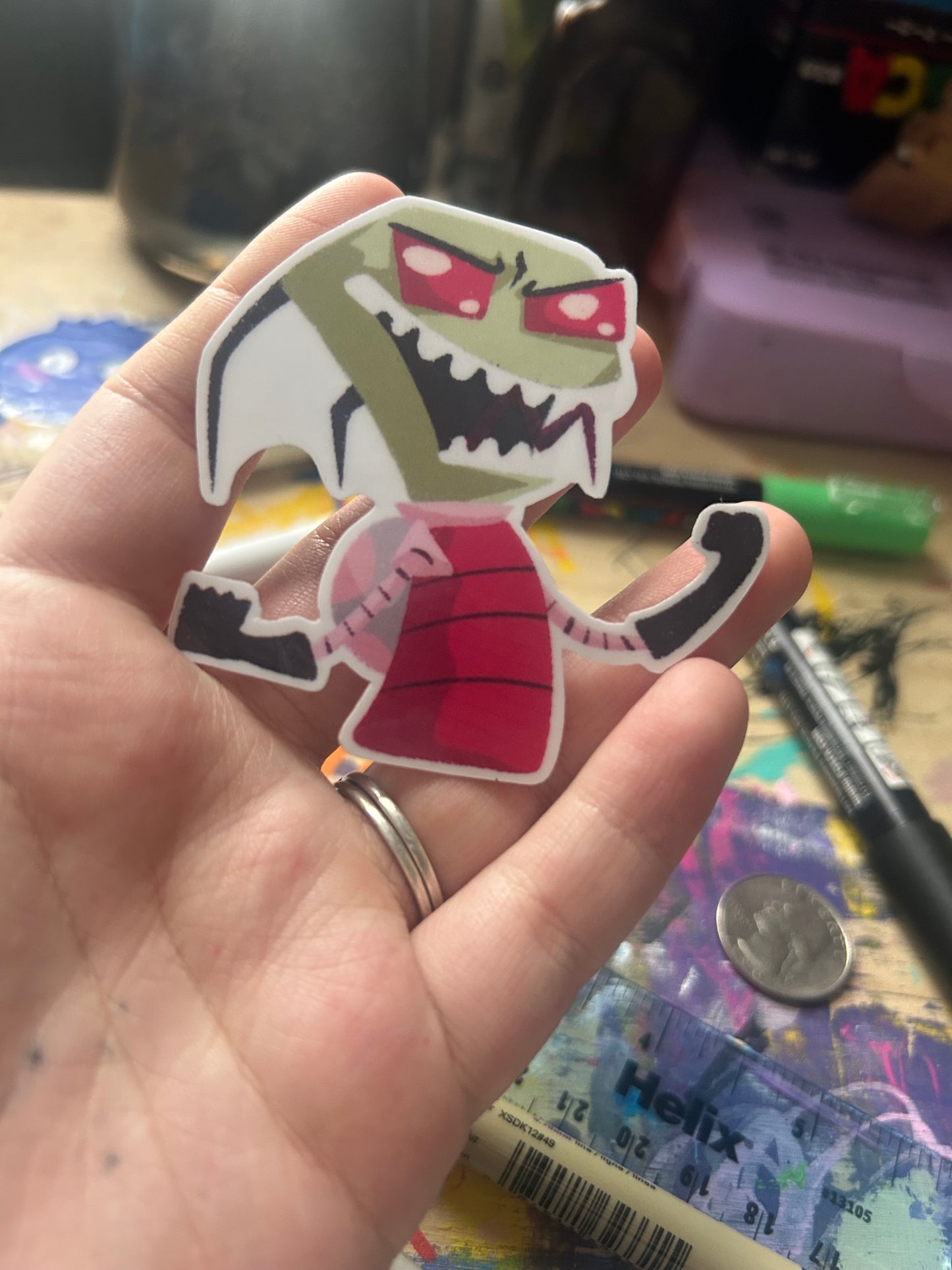 Invader Zim Sticker