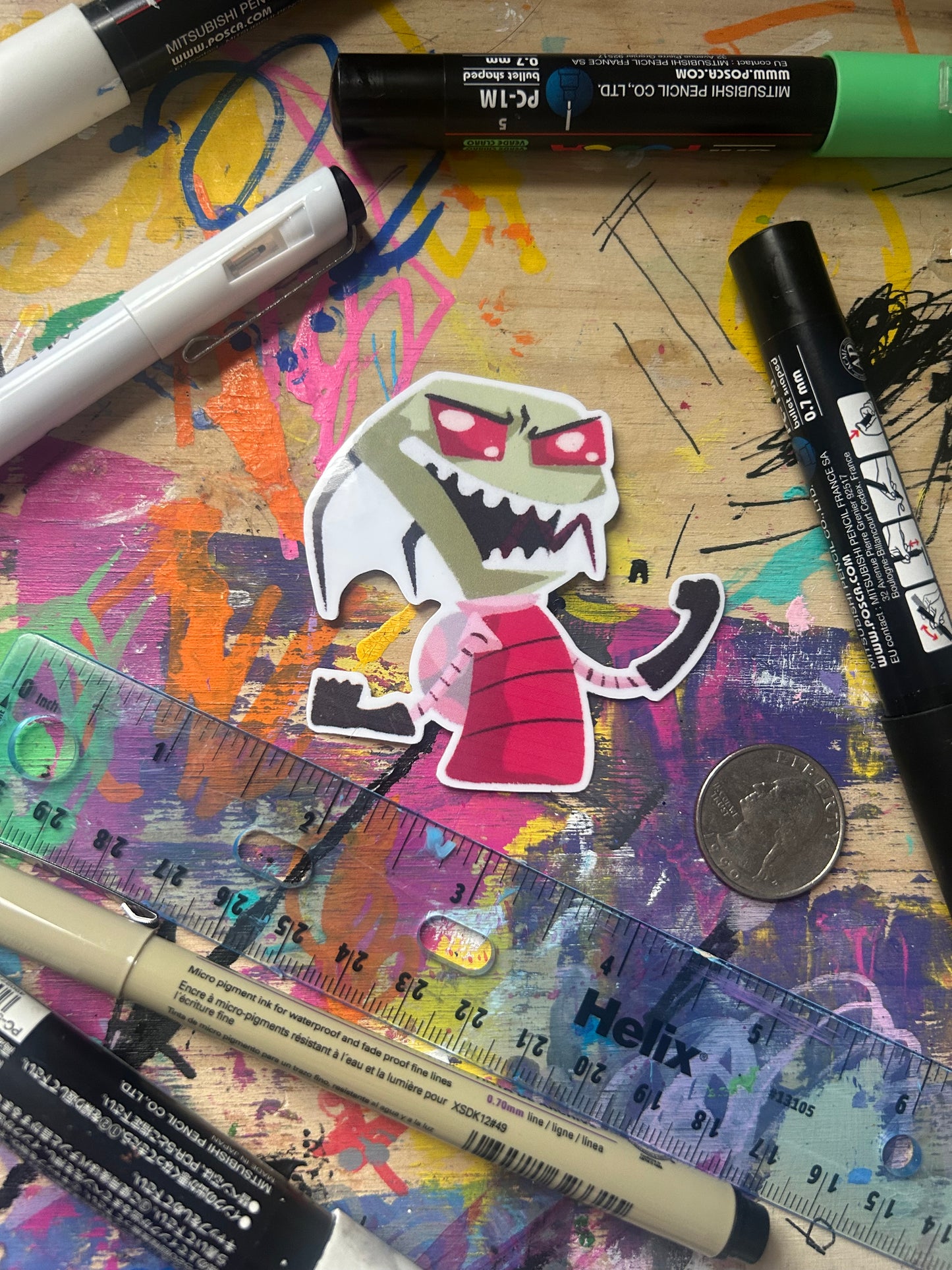 Invader Zim Sticker