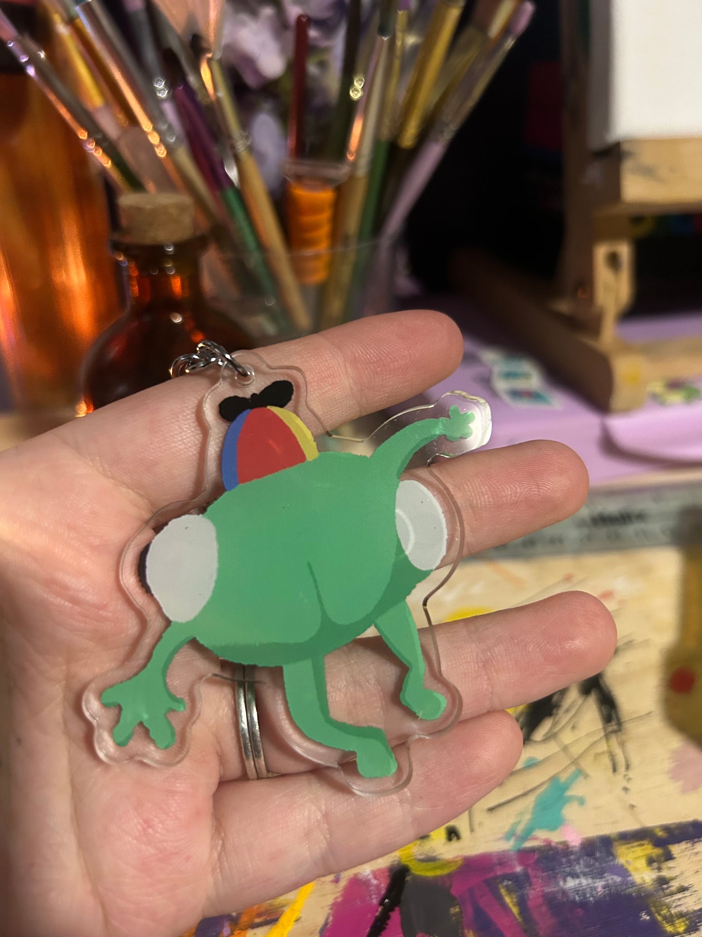 Bing Bong Acrylic Keychain - 3” Funny Cartoon BootyFan Art