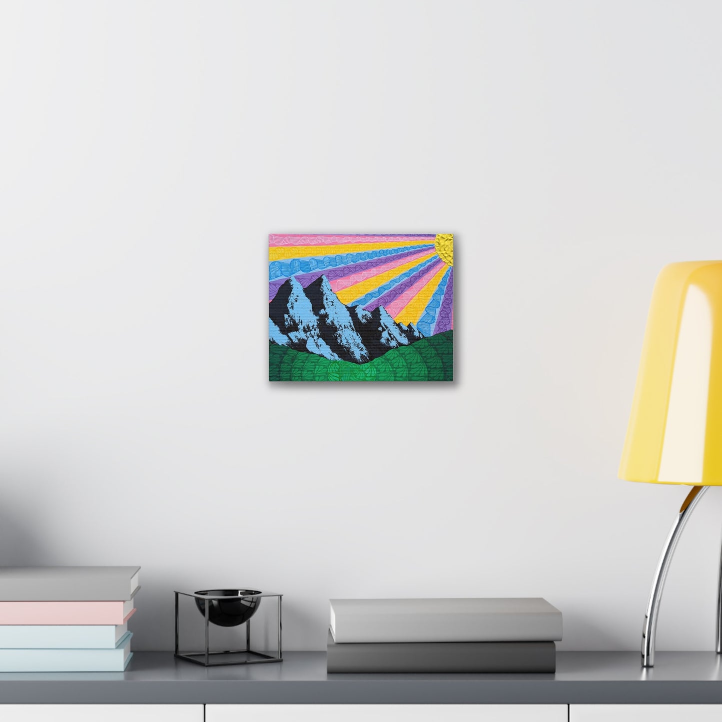 Colorful Sunrise Mountain Canvas Print