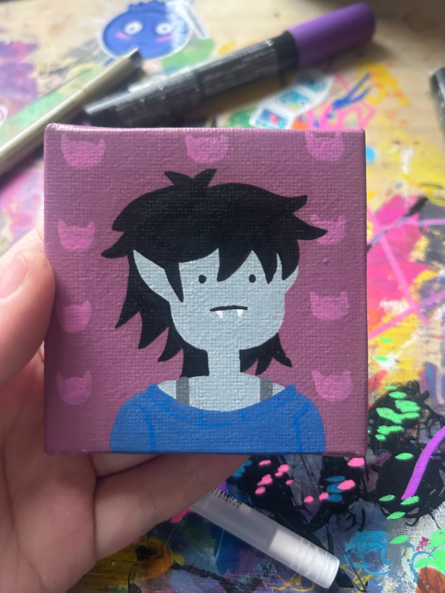 Marceline Painting - 3x3 Fan Art