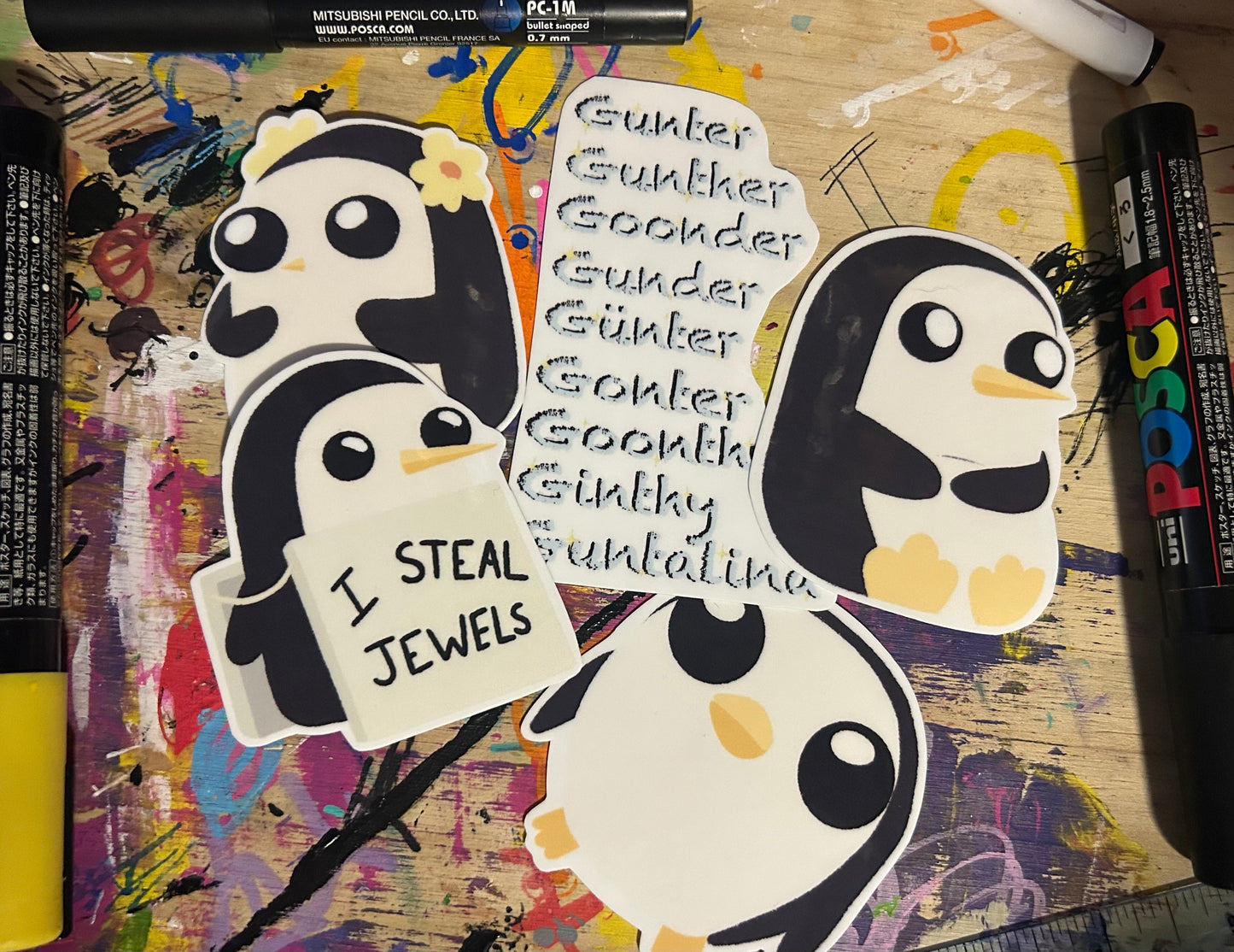 Gunther Stickers - 5 Pack