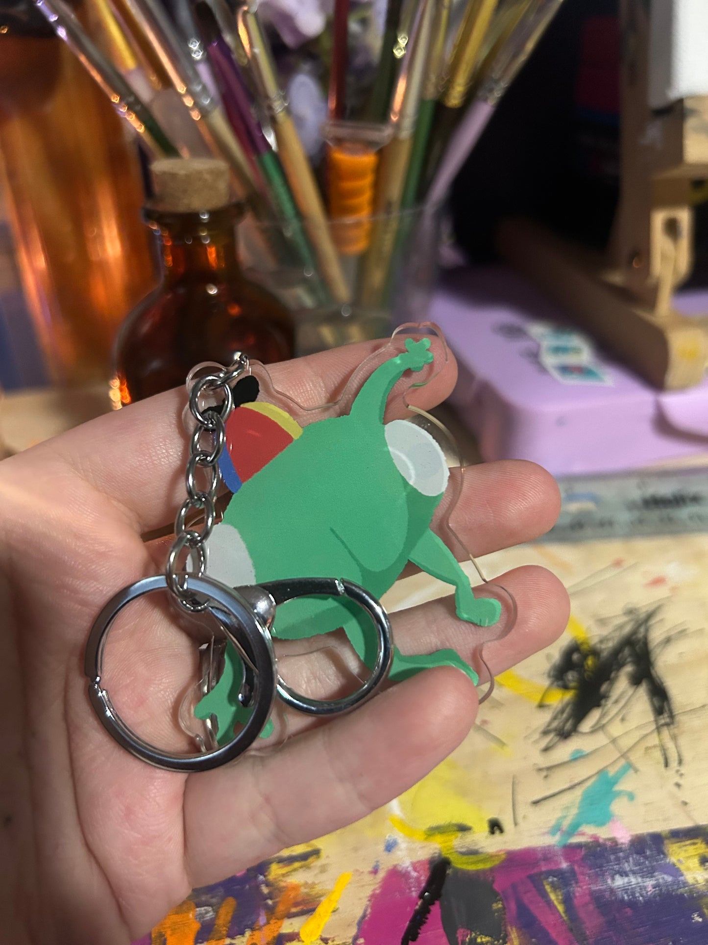 Bing Bong Acrylic Keychain - 3” Funny Cartoon BootyFan Art