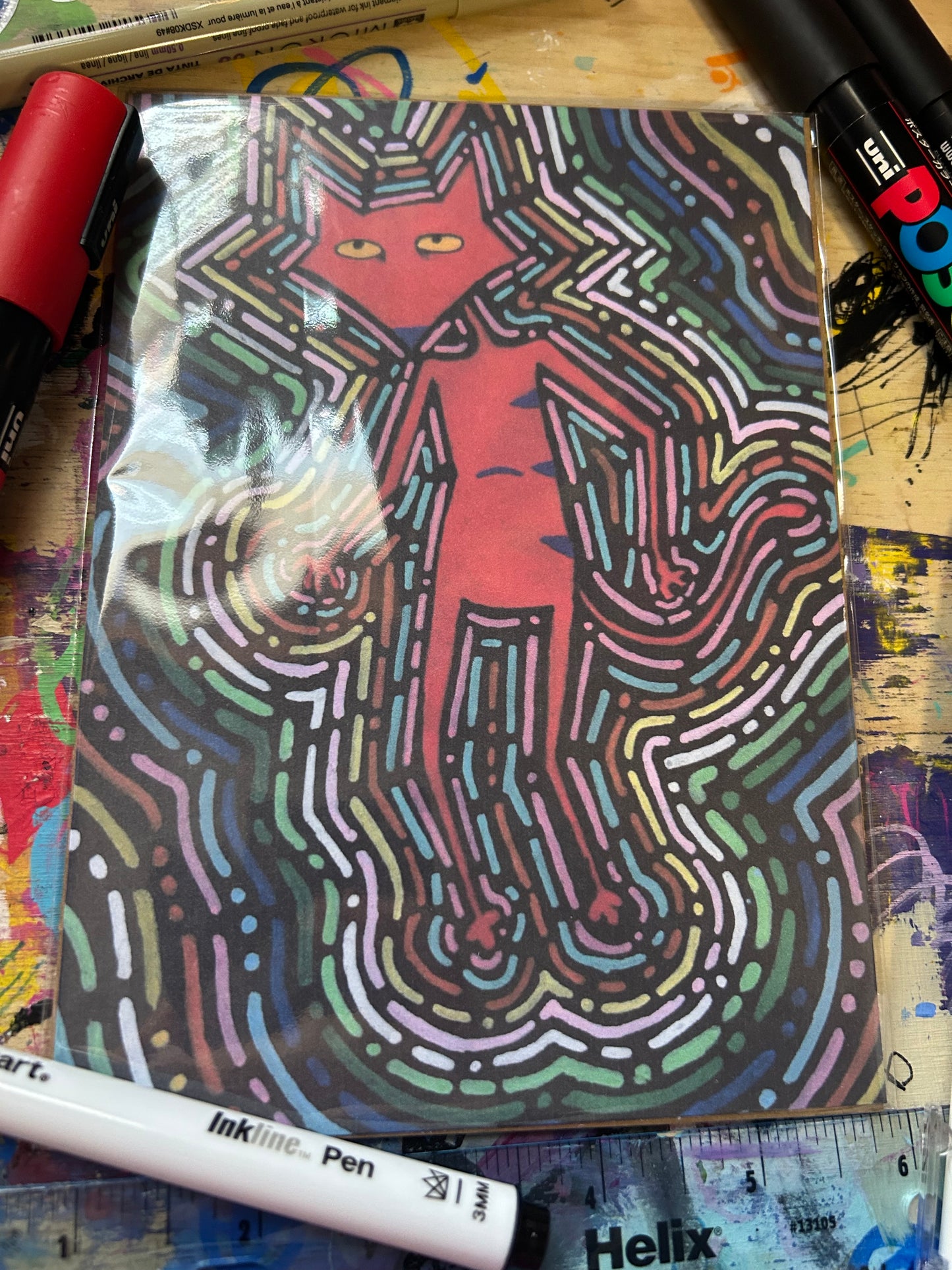 Katz Art Print - 5x7