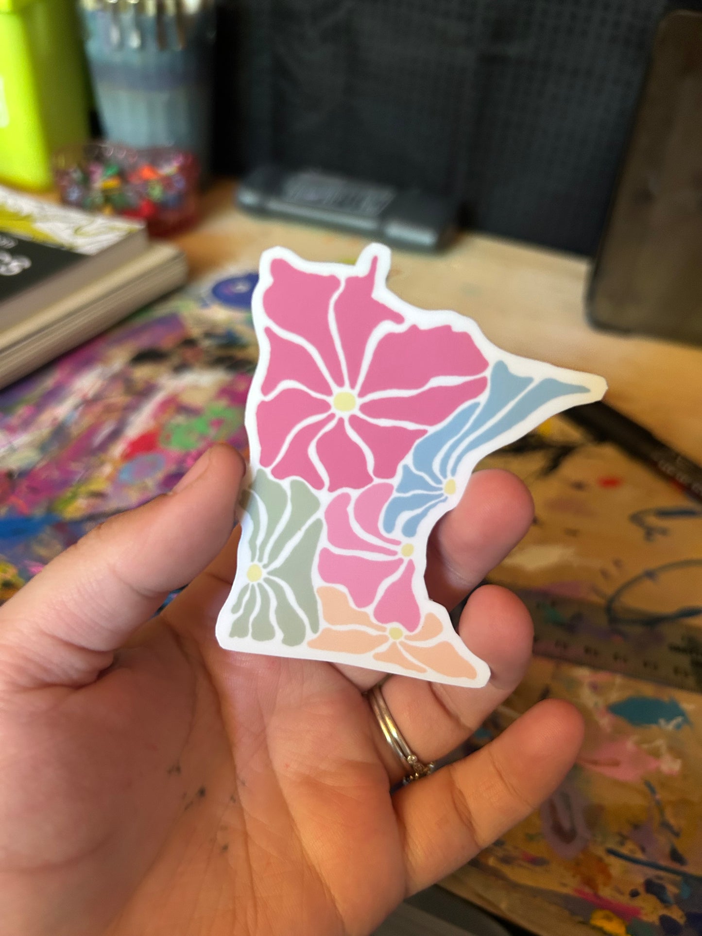 Minnesota Floral Sticker