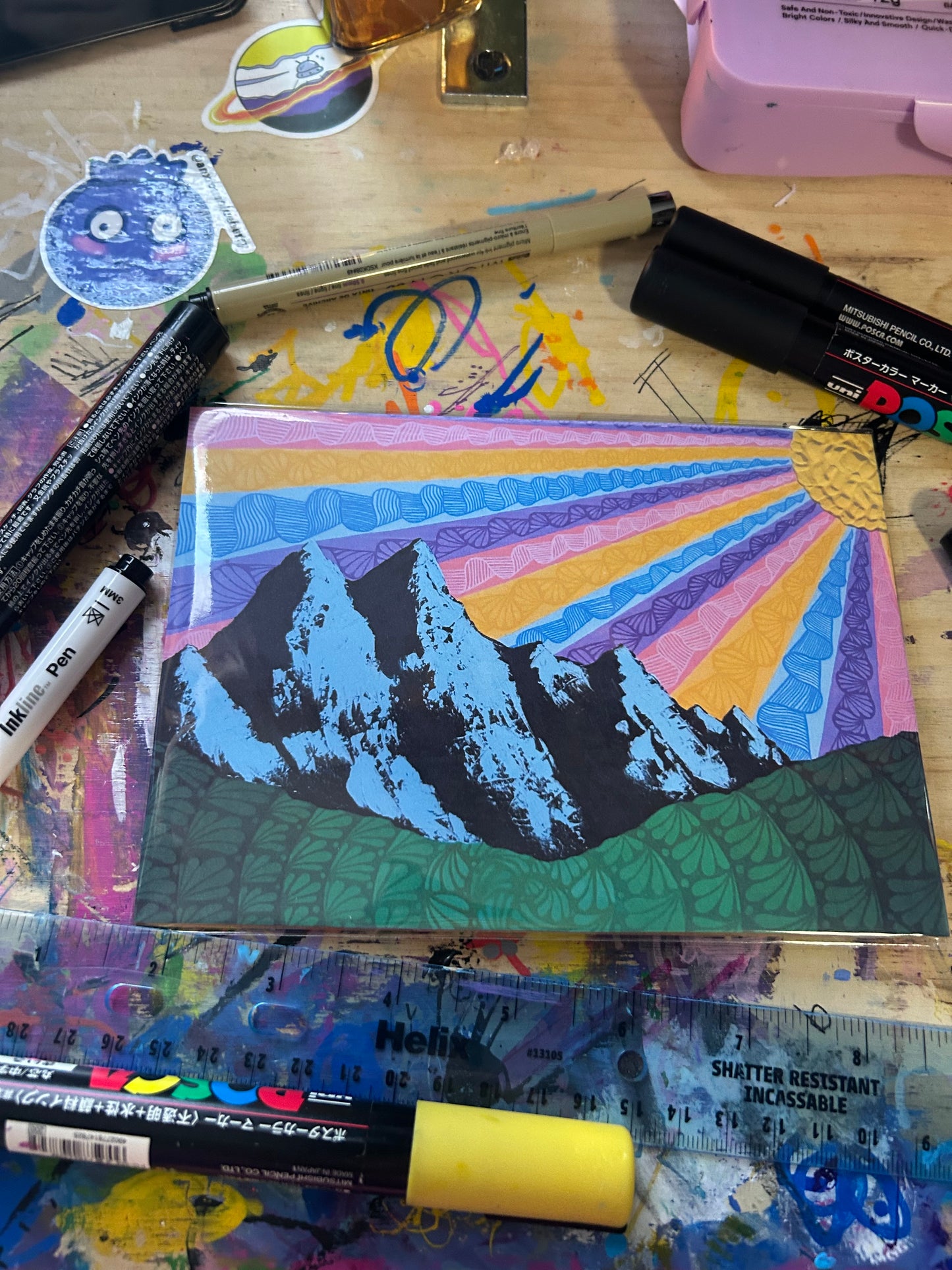 Mountain Landscape Art Print - 5x7