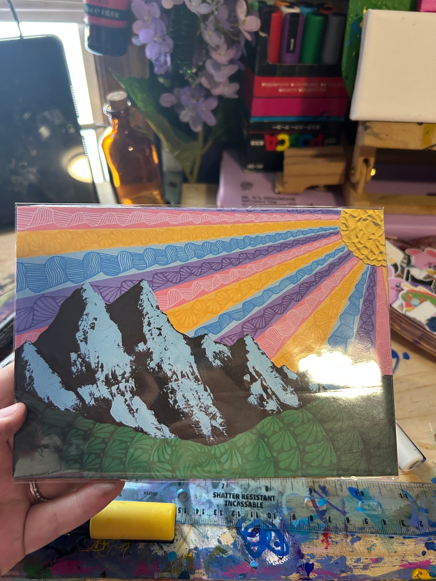 Mountain Landscape Art Print - 5x7
