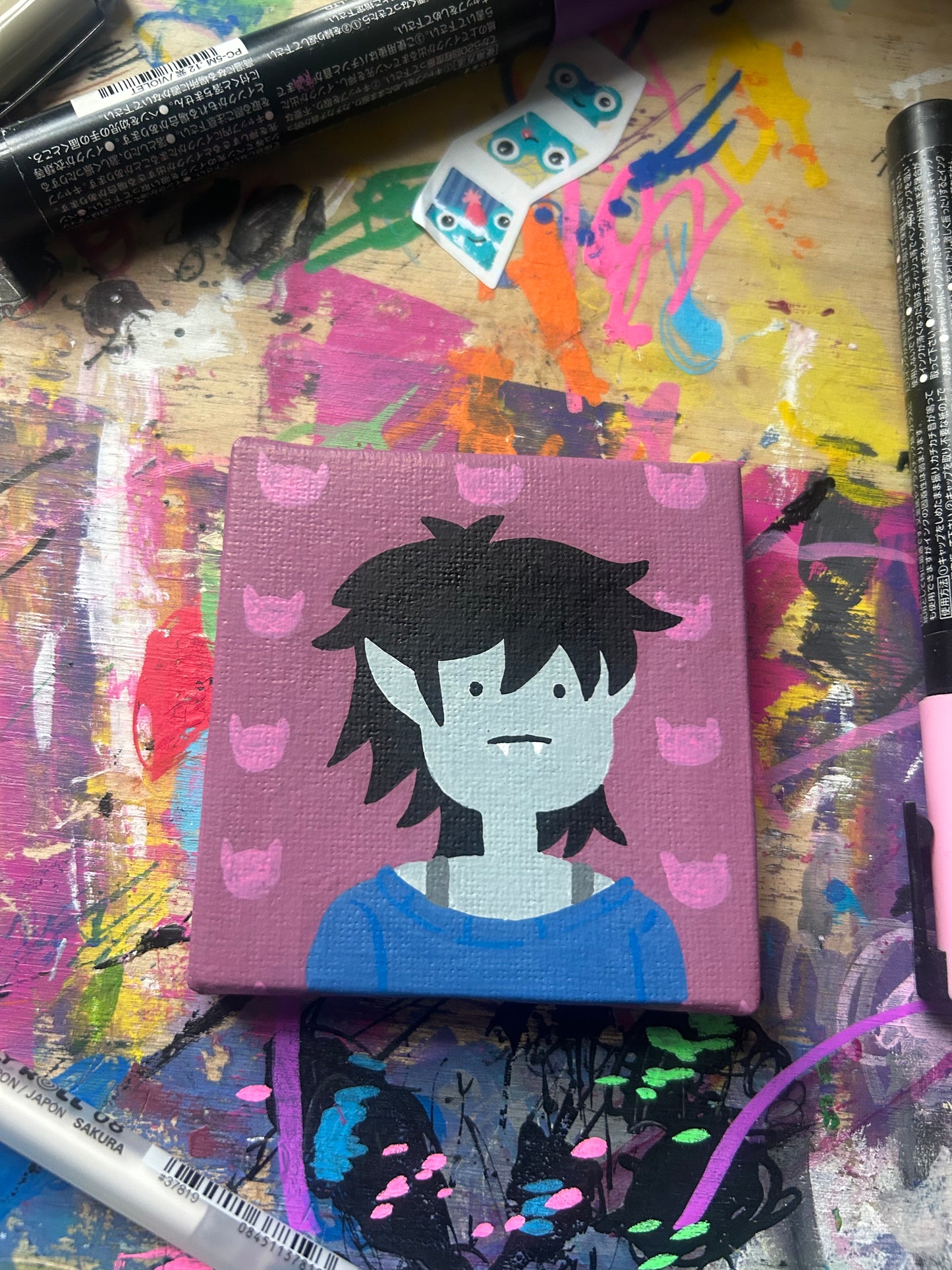 Marceline Painting - 3x3 Fan Art