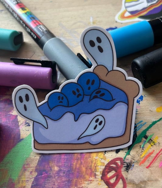 Boo berry pie vinyl sticker
