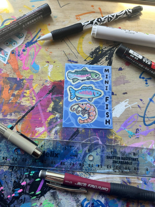 Mini Fish Sticker Sheet