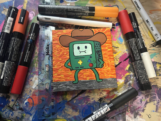 Cowboy BMO - Textured 4×4″