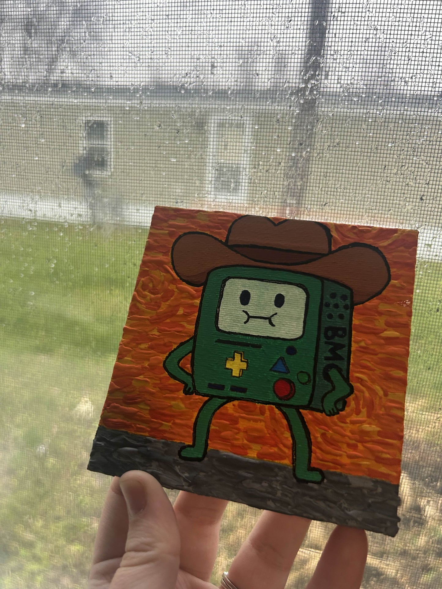Cowboy BMO - Textured 4×4″