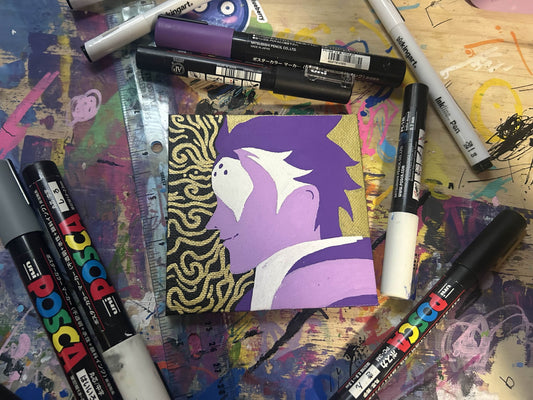 Moira Silhouette Painting - 4×4″