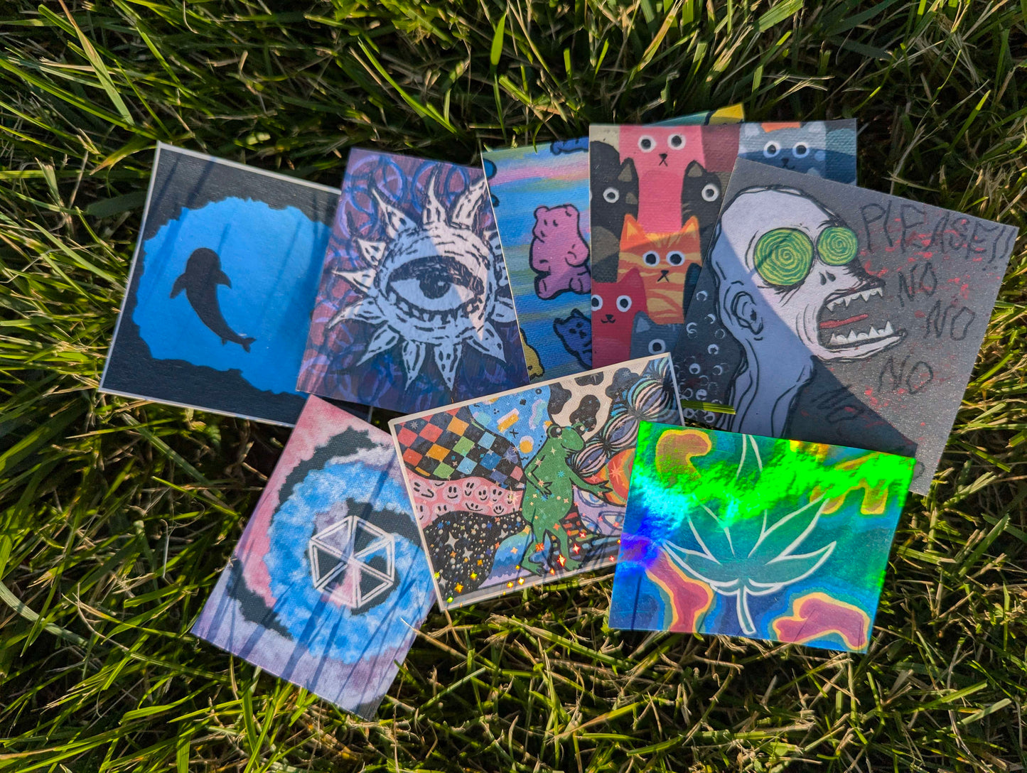 3″ Hand-Painted Original Vinyl Sticker