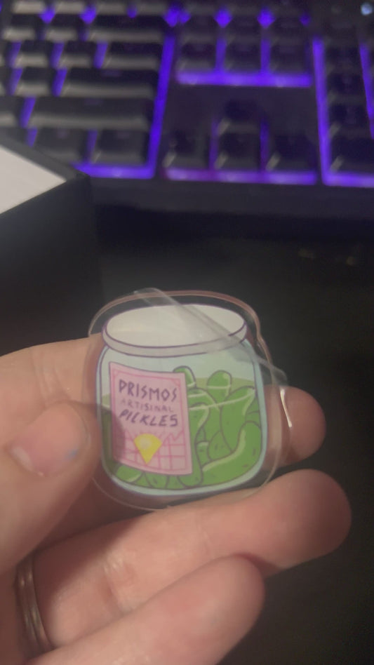 Prismo’s Pickles Acrylic Pin - 1.5 inch