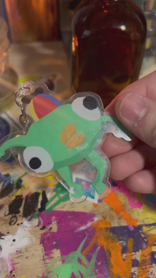 Bing Bong Acrylic Keychain - 3” Funny Cartoon BootyFan Art