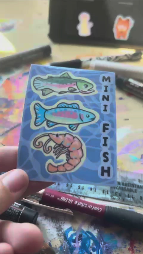 Mini Fish Sticker Sheet