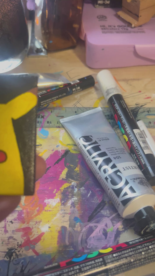 Pika Peeker - Mini Magnet Painting (3x3)