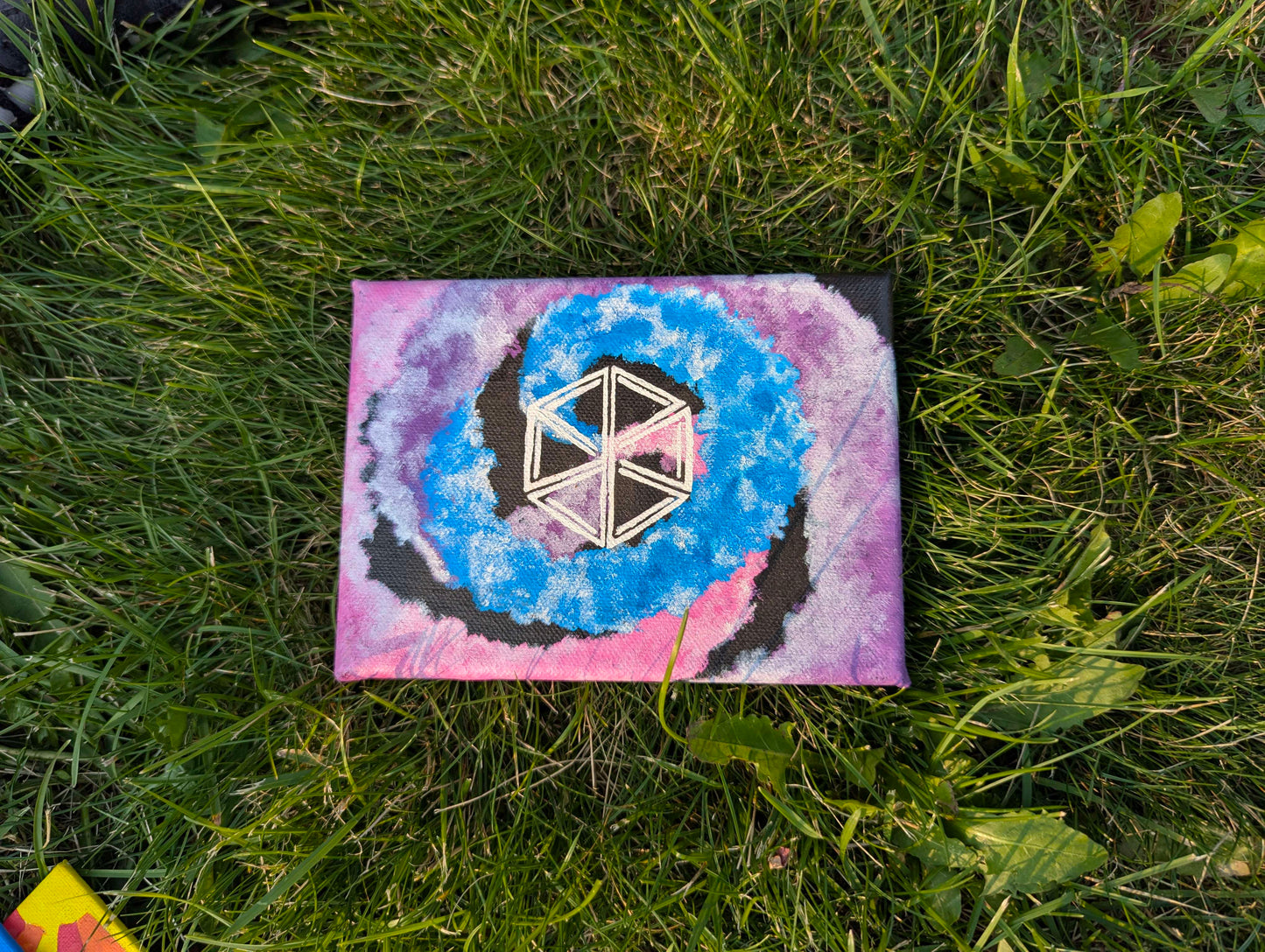 illusion cube original painting