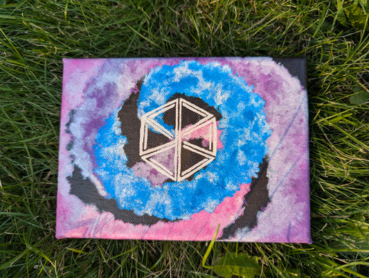 illusion cube original painting